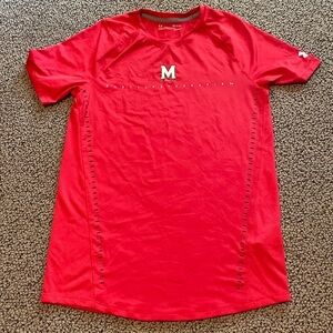 University of Maryland Under Armour Athletic Shirt Size Small- Like New